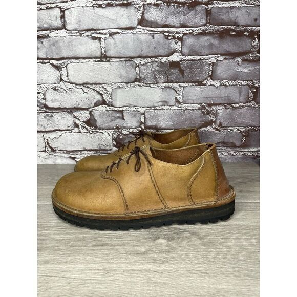 JF Vibram Brown Leather Casual Lace Up Oxfords Shoes Women Sz 8.5M US/39EU - Picture 3 of 16